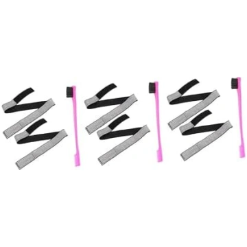 3 komplekti: parūku stiprinājuma siksnas, sprādzes