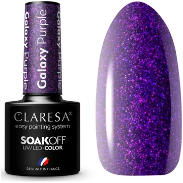 Claresa CLARESA Lakier hybrydowy Galaxy Purple 5g 