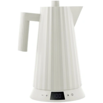 Alessi Plisse Water Kettle white with temperature 