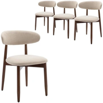 COLAMY Dining Room Chairs, Set of 4, Upholstered D
