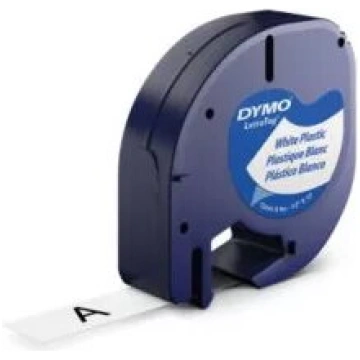 DYMO 12mm LetraTAG plastmasas lentes etiķešu izgat