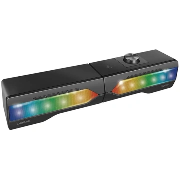 LogiLink Mobile Soundbar ar Party Light, 2-in-1 sp