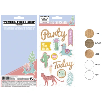 stikers, FUJIFILM, Fujifilm Stickers 3D sheet LIFE