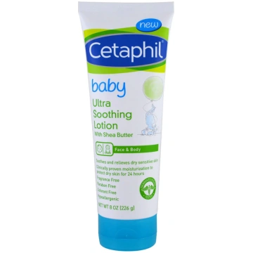 Losjons ar šī sviestu, Cetaphil, nomierinošs, mazu