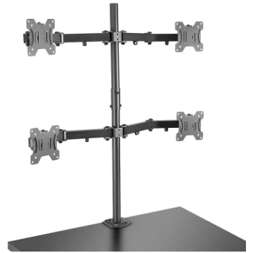 Lindy Quad Display Bracket w/ Pole & Desk Clamp | 