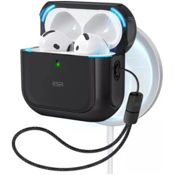Aizsargvāciņš AirPods — ESR Orbit Hybrid melns