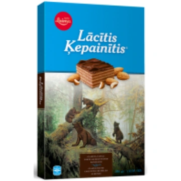 LĀCĪTIS ĶEPAINĪTIS vafeļu torte ar drupinātām mand