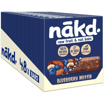 Nakd Blueberry Muffin Raw Fruit & Nut Bar - Vegan,