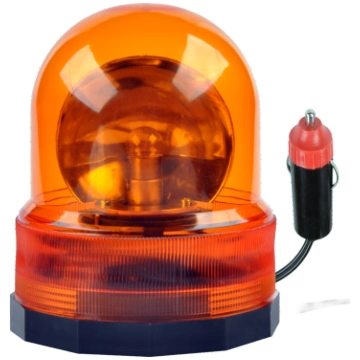 Bākuguns | Brīdinājuma lampa oranža 24V | Rotējoša