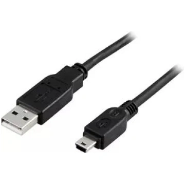 USB kabelis A/Mini B Deltaco USB 2.0 1m