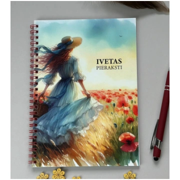 Ivetas pieraksti | spirāle | personalizētas iekšla