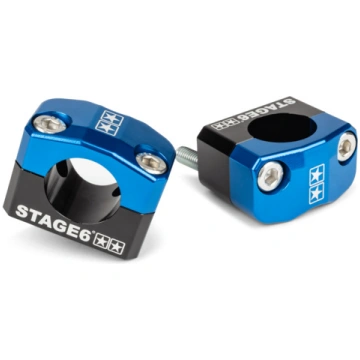 Handlebar Clamp / Bracket Stage6 28,6mm blue S6-19