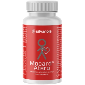 SILVANOLS Mocard Atero kapsulas, 60 gab. SILVANOLS
