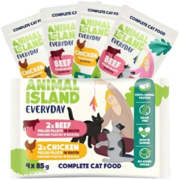 ANIMAL ISLAND Everyday vistas un liellopa filejas 