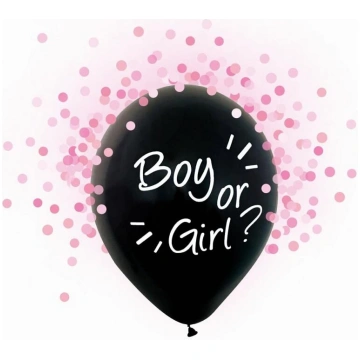 30 cm lateksa balons "Boy or girl/ Puika vai meite