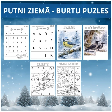 PUTNI ZIEMĀ - BURTU PUZLES. - Mācību materiāli Pir
