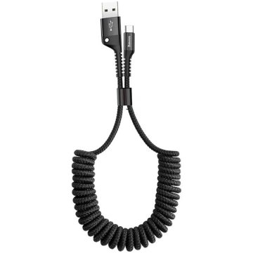 Baseus Spring-loaded USB-C cable 1m 2A Black (CATS