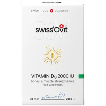 SWISS OVIT Vitamin D3 2000SV kapsulas N30 SWISSOVI