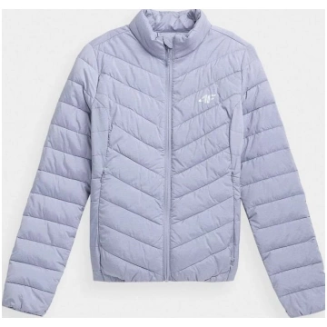 WOMEN"S JACKET, COLD LIGHT GREY MELANGE 4F