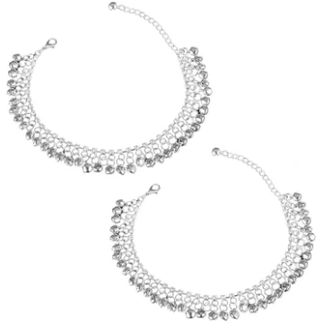 EQLEF Bell Anklet sievietēm Modes pārklājumu Diamo