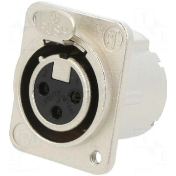 Connector: XLR | socket | female | PIN: 3 | straig