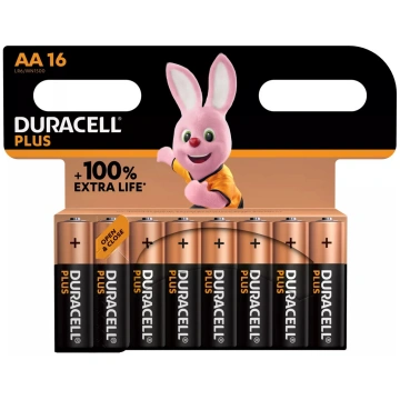 Vienreizējā baterija Duracell Plus 100 AA Alkaline