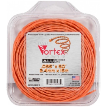 Stiprināta trimmera aukla VORTEX ( 2.4 mm / 15 m )