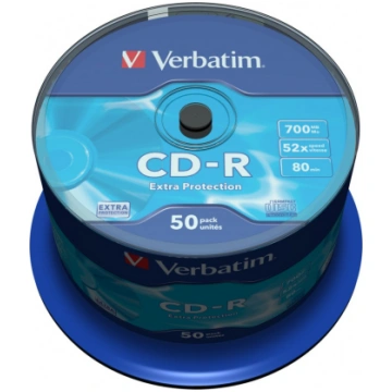 CD-R 52x 700 MB 50p CB DL EX PROT 43351 VERBATIM