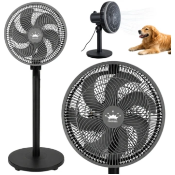 Grīdas ventilators ar oscilāciju un regulējamu aug
