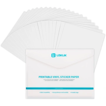 LOKLiK Matte Printable Vinyl Sticker Paper - 20-Pa