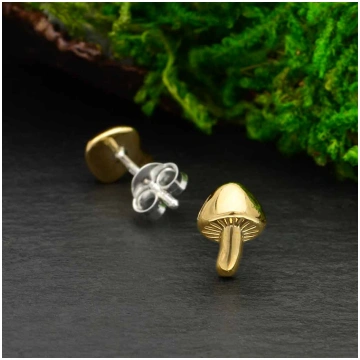 Nina Designs Sterling Silver or Bronze Mushroom Po