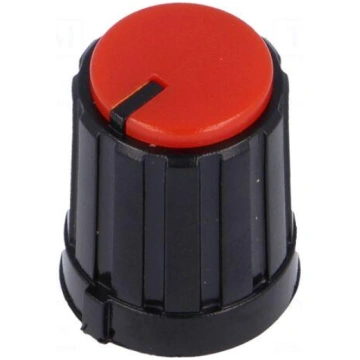 Knob | miniature,with pointer | plastic | Øshaft: 
