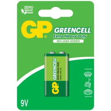 GP GREENCELL baterija KRONA 6F22 / 9V