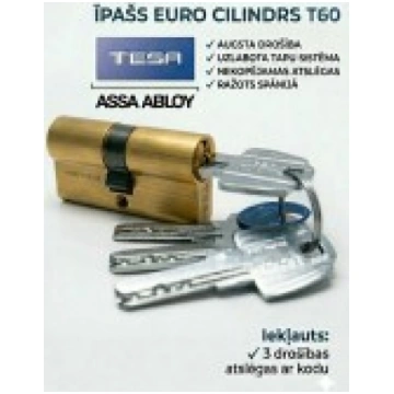multi cilindrs 35x45 misiņots TESA ASSA ABLOY T635