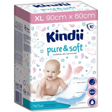 Paladziņi mazuļiem Kindii Pure& Sof 10 gab. 60x90c