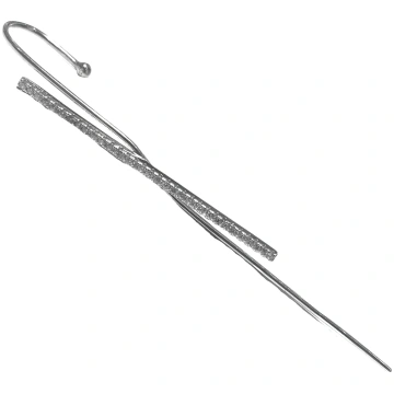 ORECCHINO HOOK DOUBLE BAR Silvex