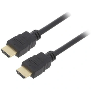Cable; HDMI plug,both sides; PVC; 2m; black; 30AWG