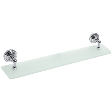 RETRO hroms Stikla plaukts, 600 mm 144302242 Bemet
