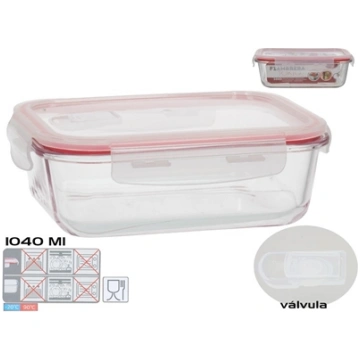 1040 ml Rectangular Lunch Box, 6,5 x 20,5 x 15,5 c