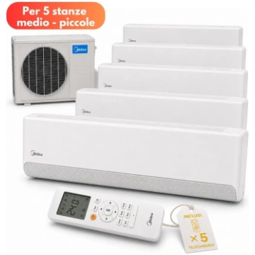 Midea Breezeless E Penta Split 12,3 kW per 5 stanz