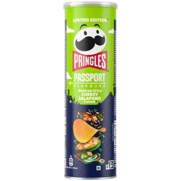 Pringles Mexican cheesy jalapeno čipsi 165g 505399