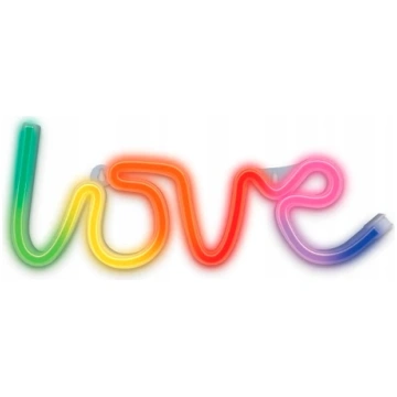LED Neona gaismas izkārtne - love, ar pulti, daudz