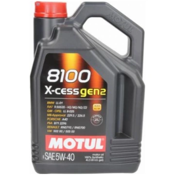 Motul 109775 - 8100 X-cess GEN2 5W40 4L ACEA A3-B4