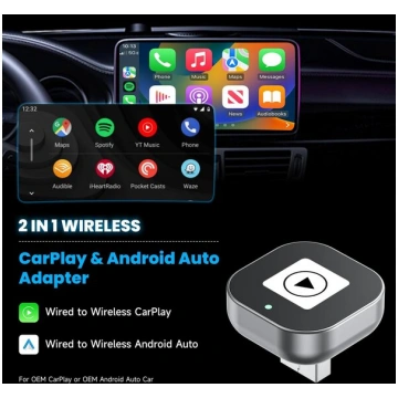 CarPlay un Android Auto adapteris, 2-in-1 Nav norā