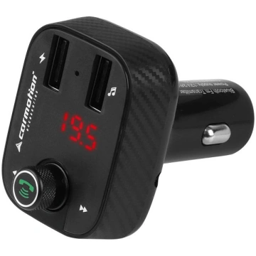 Auto FM transmiters ar bluetooth un 2 USB ligzdām,
