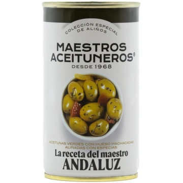 Maestros Aceituneros Andaluz zaļās olīvas ar kauli