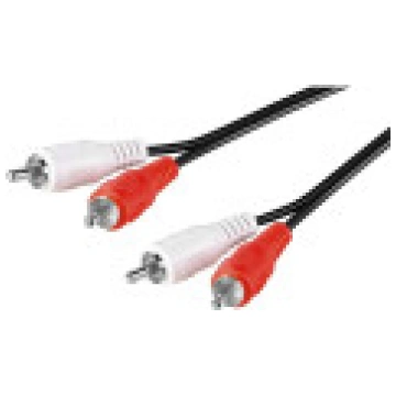 Goobay 50097 stereo RCA kabelis, 2x RCA, 0,2 m kab