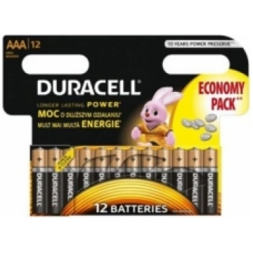 Duracell LR03 AAA Batteries - 12 Pack - 5000394203