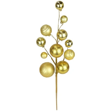 Künstlicher Dekozweig Gold 47 cm Weihnachtsdeko mi