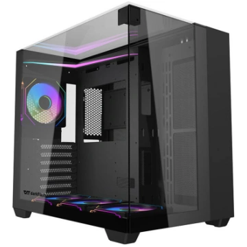 Darkflash TH285 computer case (black) + 4 fans